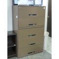 Brown 5 Drawer Flip Front Lateral File Cabinet